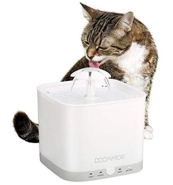 Amazon: $12.10 – Docamor Cat and Dog Water Fountain