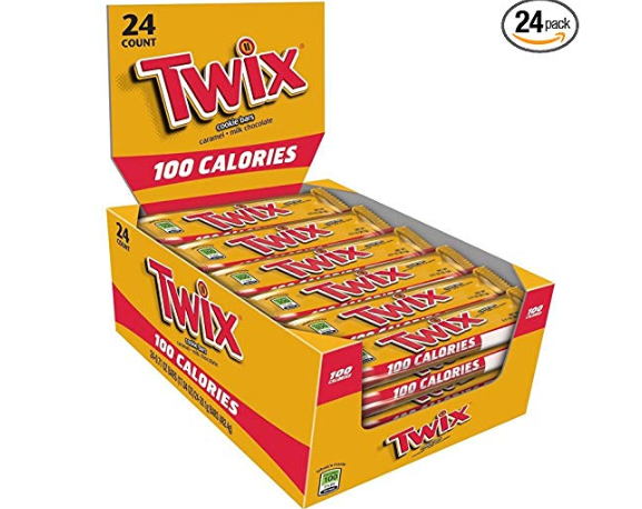 Amazon: TWIX 100 Calories Caramel Chocolate Cookie Bar Candy 0.71-Ounce Bar 24-Count Box – $8.96