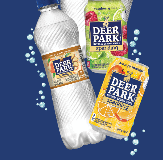 Get a coupon by mail for one (1) FREE** 8-PACK of Deer Park® Brand Sparkling Natural Spring Water