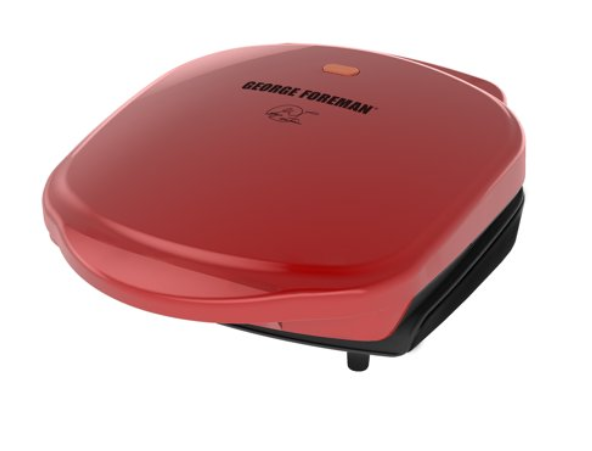 Walmart: George Foreman 2-Serving Classic Plate Electric Indoor Grill and Panini Press, Red, GR10RM – $12.99