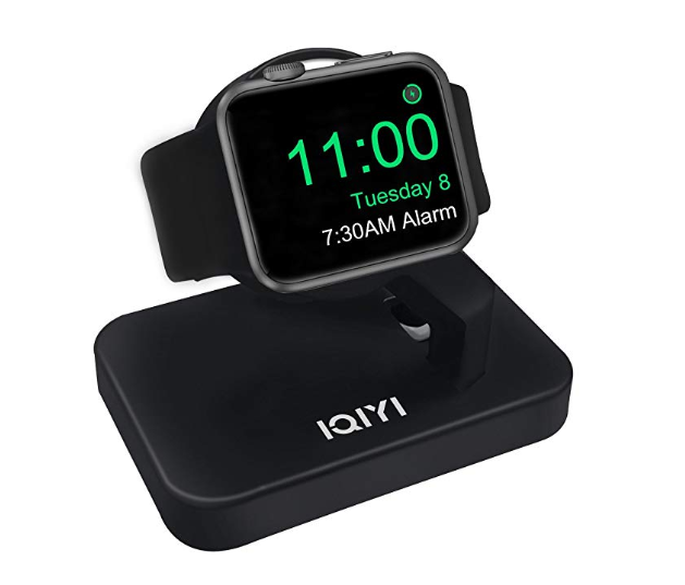 Amazon: IQIYI Compact Stand for iWatch with Night Stand Mode, Charging Dock Station Compatible Apple Watch Series 4 /Series 3 / Series 2 / Series 1 / 44mm/40mm/42mm / 38mm – Black – $4.99