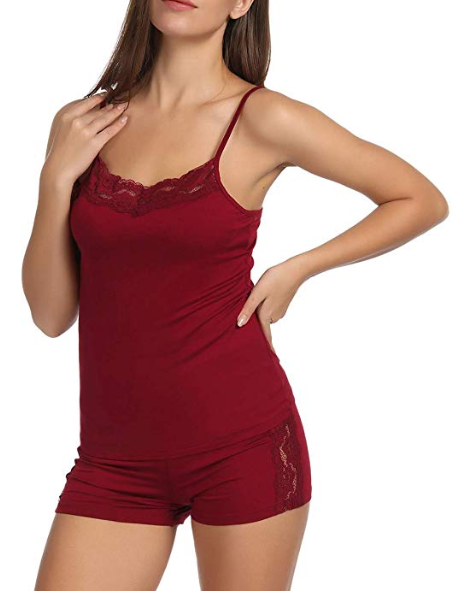 Amazon: Zexxxy Women Pajama Set Stretch Modal Sling Cami and Shorts Set – $7.50