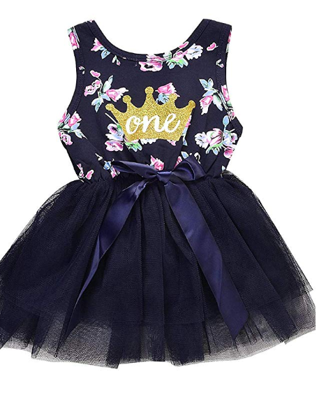 Amazon: Baby Girl Summer Outfits 1st Birthday Vest Top Sleeveless Floral Tutu Dress Clothes – $4.99