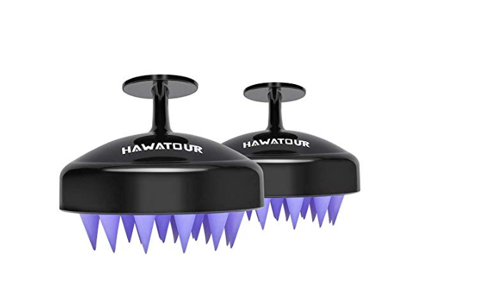 Amazon: Hair Scalp Massager, Shampoo Brush with Soft Silicon Brush by HAWATOUR (Pack of 2) – $3.97