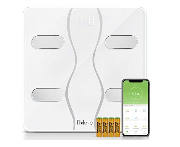 Amazon: iTeknic Bluetooth Body Fat Scale, Smart BMI Weight Scale Digital Body Composition Analyzer with iOS and Android APP – $9.99