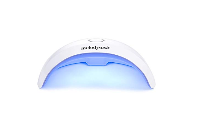 Amazon: MelodySusie Portable UV LED Nail Lamp, Compact Gel Nail Dryer Light Curing LED UV Gel Nail Polishes Professionally, Manicure Pedicure Gel Nail Starter Kit with 45s 60s Timer Setting, White -$9.85