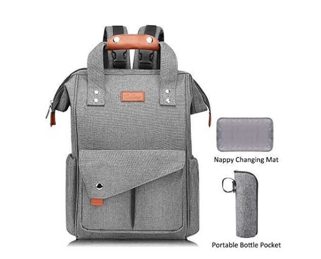 Amazon: Large Diaper Bag Backpack, Anti-Water Maternity Nappy Bags Changing Bags with Insulated Pockets and Stroller Straps – $12