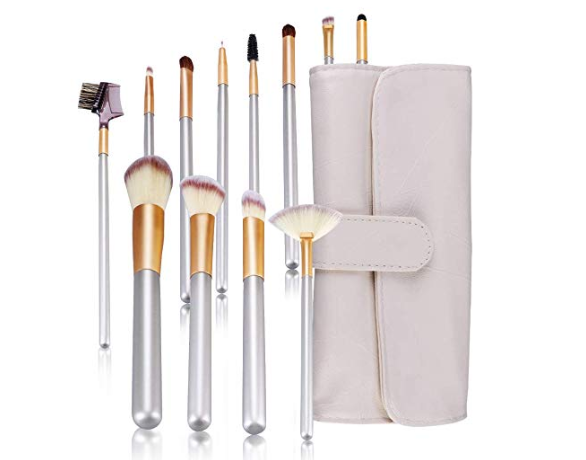 Amazon: Makeup Brushes Set 12 PCS Premium Makeup Brush Synthetic Cosmetics Professional Handle Brush Set with Tote Bag – $5.59