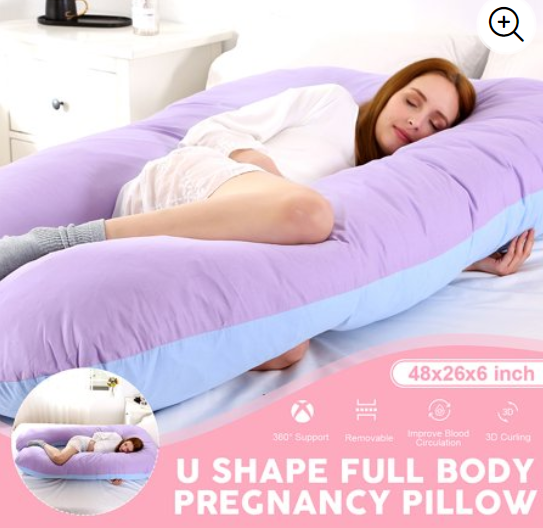 Walmart:   Full Body U Shaped Pillow Pregnancy – $18.99