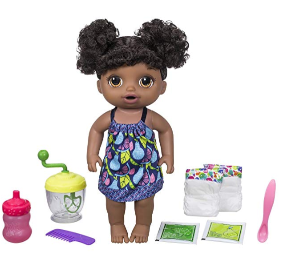 Amazon: Baby Alive Sweet Spoonfuls Baby Doll Girl (Black Hair)- $12.65