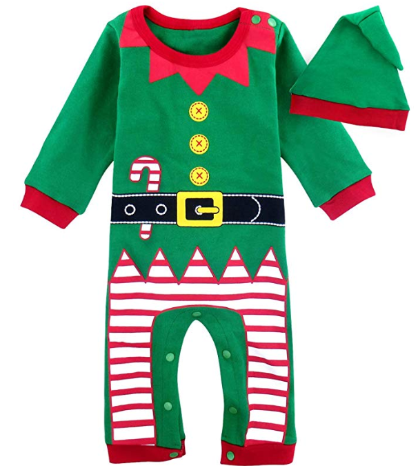 Amazon: COSLAND Baby Boys’ 2PCS Christmas Romper Costume Outfit Set with Hat – $10.31
