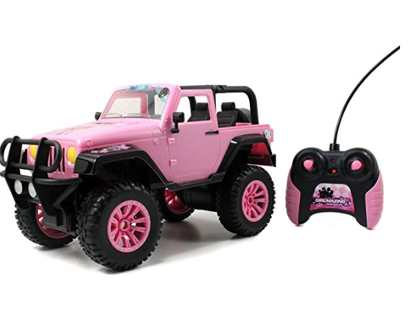 Amazon: Jada Toys GIRLMAZING Big Foot Jeep R/C Vehicle (1:16 Scale), Pink – $14.99