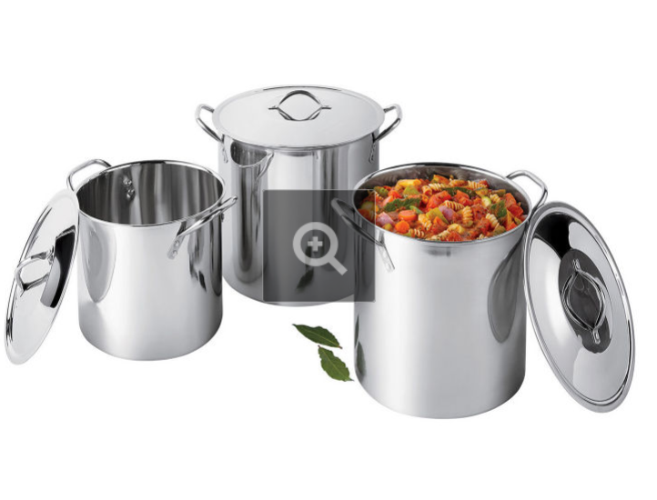 JCPENNEY: Cooks Stainless Steel 3 Pack Stockpot – $16.49