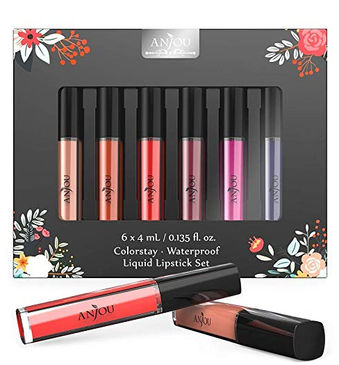 Amazon: Anjou Matte Lipstick Set, 6 Colors – $4.99