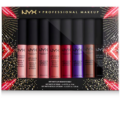 Macy’s: NYX Professional Makeup 8-Pc. Love Lust Disco Soft Matte Lip Cream Vault Set – $15.20
