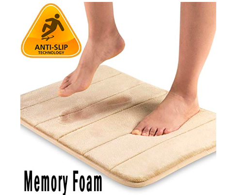 Amazon:Quilted Flannel Memory Foam Bath Mat – $4.95