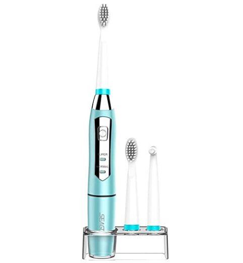 Amazon: Sonic Electric Toothbrush w/3 Replacement Heads – $9.99